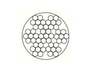 PVC/PA/PE coated steel wire rope 7X7
