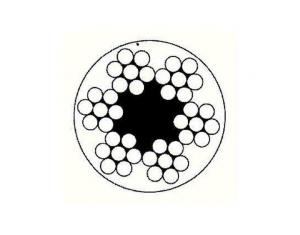 PVC/PA/PE coated steel wire rope 6X7+FC